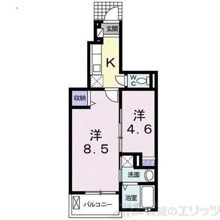 カーサユタカの物件間取画像